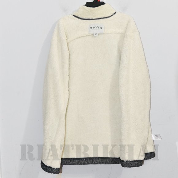 GREY/BLACK  NWT Orvis 1/4 zip Men’s Fleece Lined Pullover - Picture 7 of 8